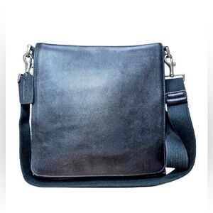 Coach Legacy Metro Flap Black Messenger Crossbody Style 9431 Vintage 1999